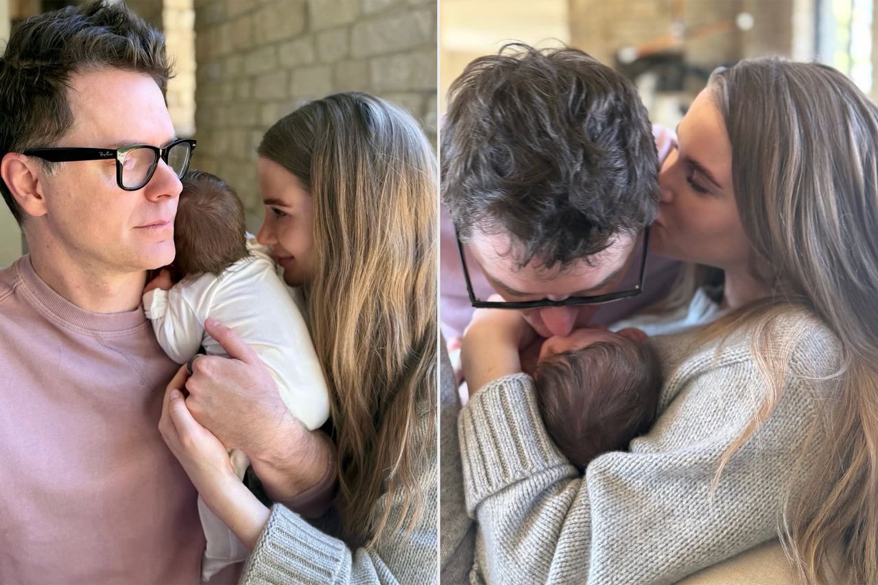 Bobby Bones and Caitlin Parker with their babyCredit: Bobby Bones/Instagram