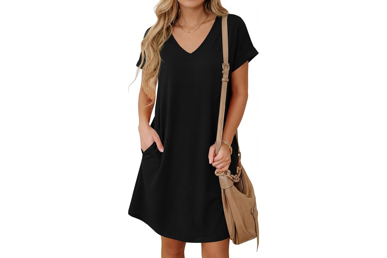 BTFBM Short Sleeve Loose Dress Credit: Amazon