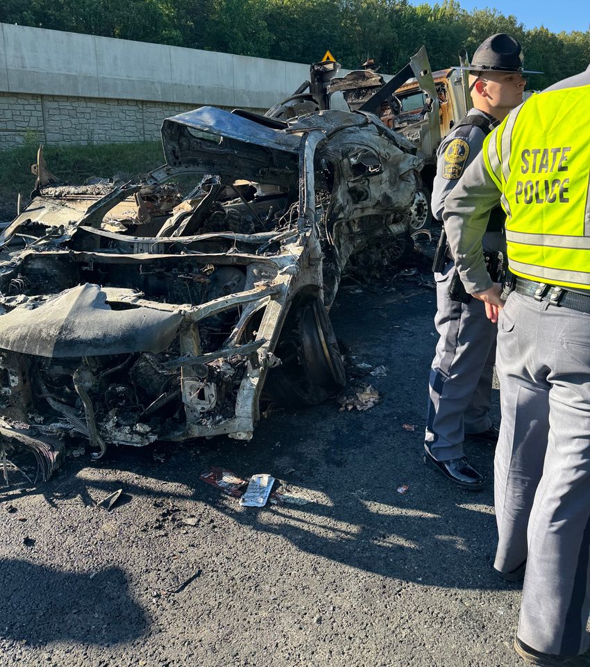 Fatal incident on Interstate 95Credit: Virginia State Police via AP