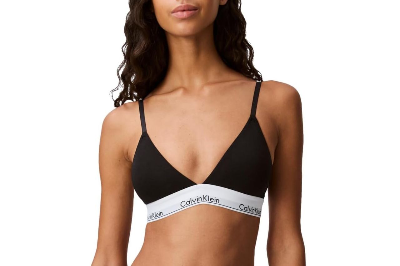 Calvin Klein Modern Cotton Lightly Lined Triangle Wireless Bralette Credit: Amazon