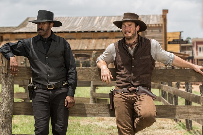 Chris Pratt and Denzel Washington in ‘The Magnificent Seven’