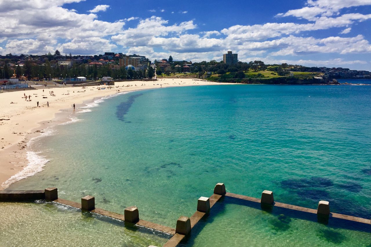 View from south end Coogee Beach Coogee Beach, AustraliaCredit: Getty