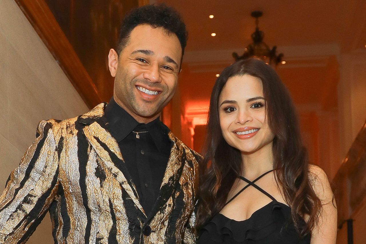Corbin Bleu and Sasha Clements attend the press night after party for Corbin Bleu and Sasha Clements attend the press night after party for