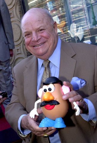 Don Rickles with a Mr. Potato Head doll in Oct. 2000Credit: Newsmakers