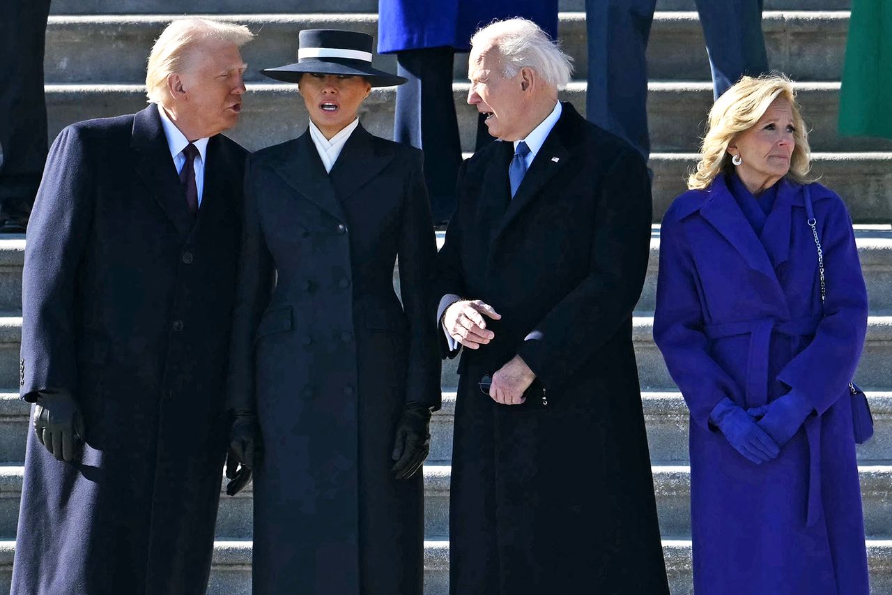 President Donald Trump, first lady Melania Trump, former President Joe Biden and former first lady Jill Biden at the U.S. Capitol on Jan. 20, 2025.Credit: ANDREW CABALLERO-REYNOLDS/AFP via Getty