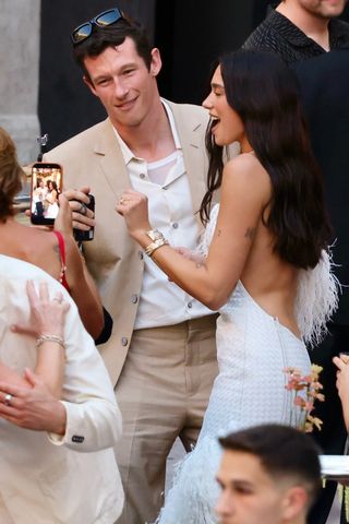 Dua Lipa and Callum Turner at their pre-wedding bash in SicilyCredit: COBRA TEAM / BACKGRID