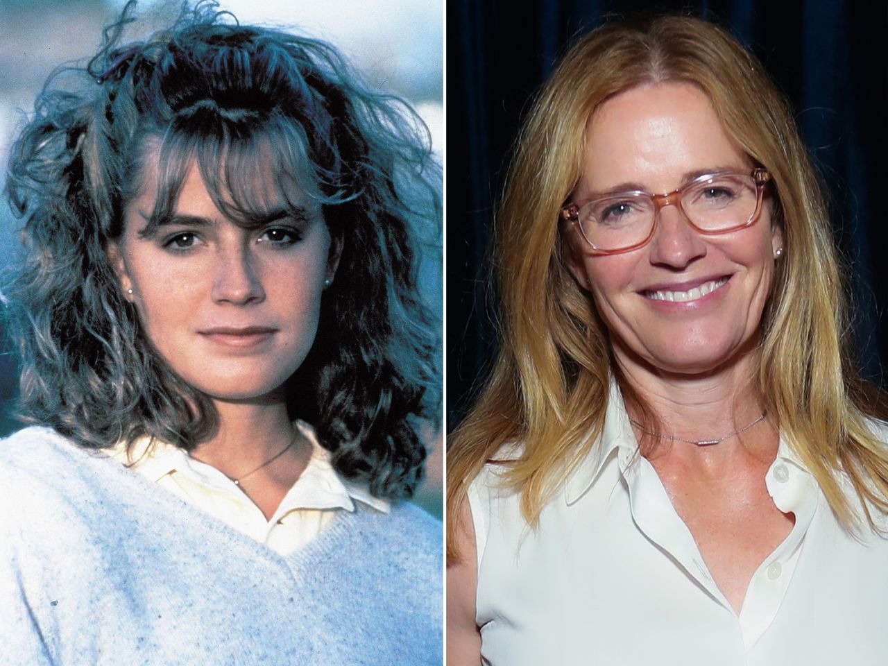 ELISABETH SHUE in THE KARATE KID From left: Elisabeth Shue as Ali Mills in 1984's 'The Karate Kid'; Elisabeth Shue attends the Tribeca Festival afterparty for 'The Good Half' premiere at The Palace in N.Y.C. on June 8, 2023Credit: Columbia Pictures/Album/Alamy; Manny Carabel/Getty