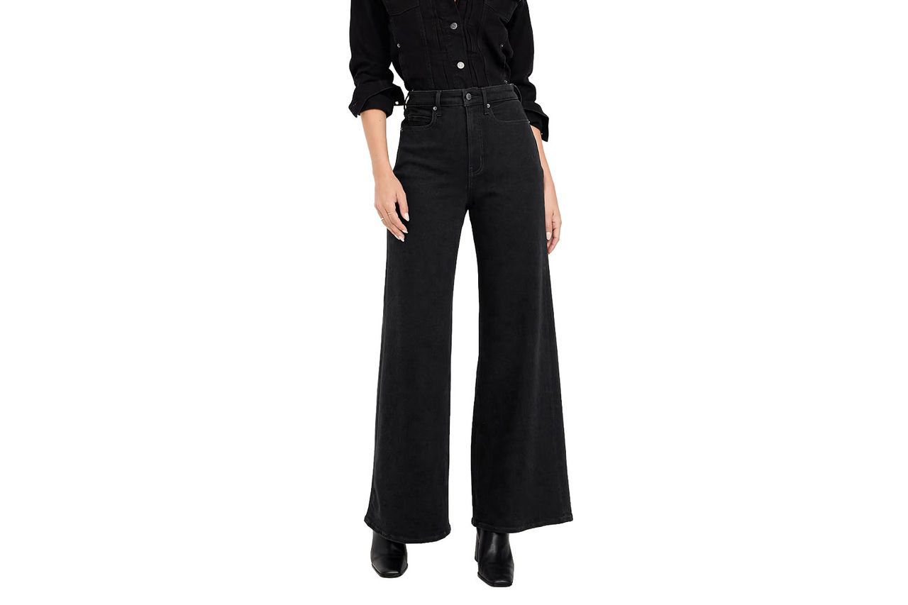 extra high waited super wide leg jeans Credit: Amazon