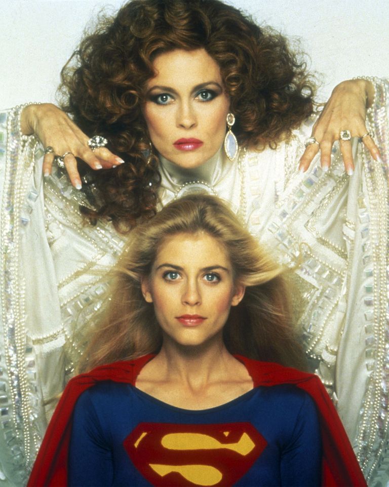 Faye Dunaway (top) and Helen Slater in 'Supergirl'Credit: Tri-Star/Kobal/Shutterstock