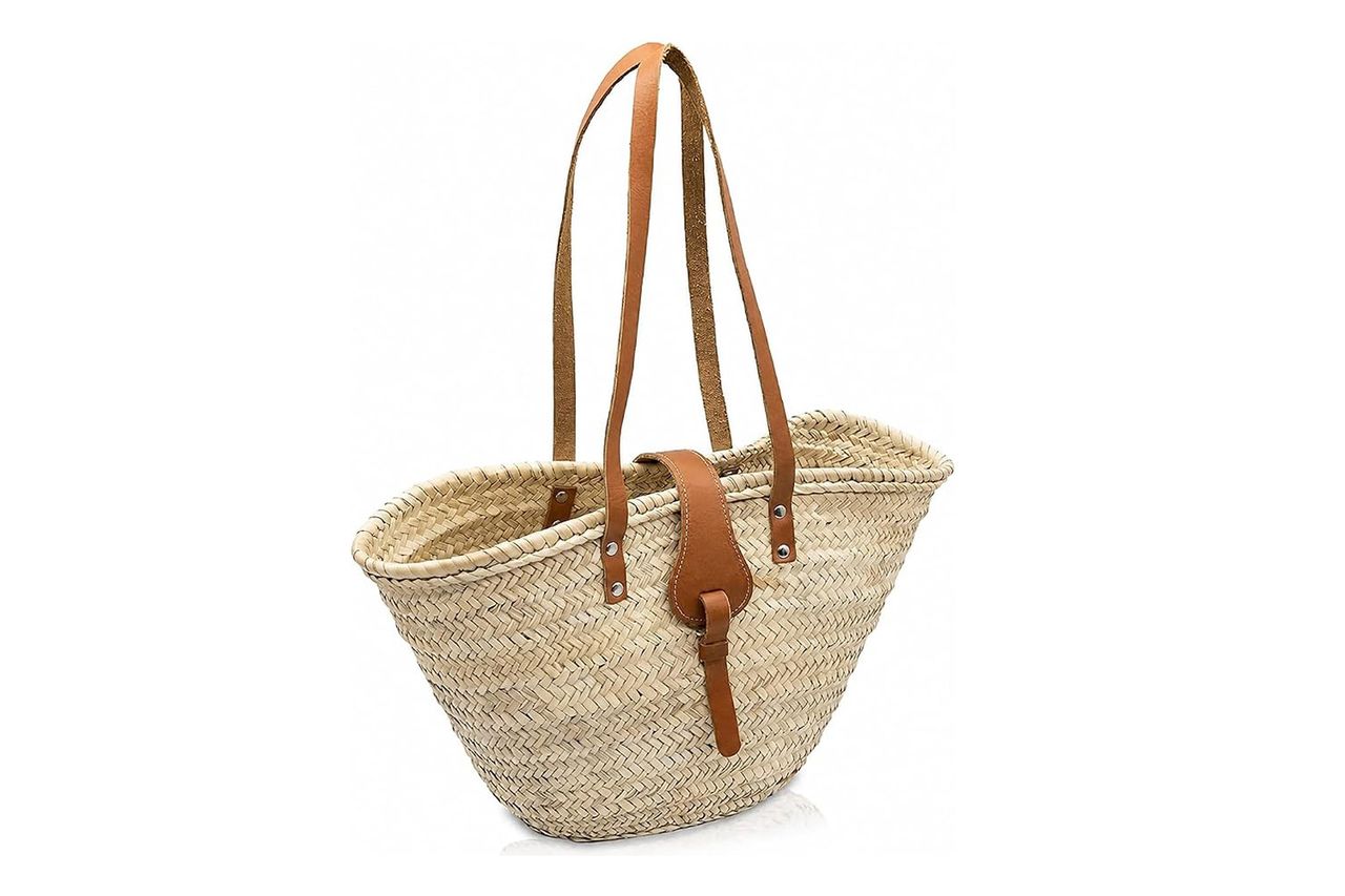 FRENCH BASKET Straw Beach Tote Bag Credit: Amazon