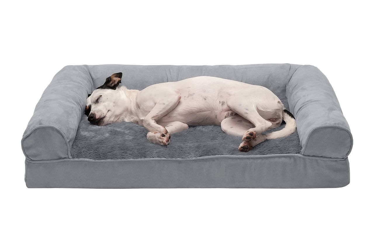 FurHaven Plush & Suede Full Support Orthopedic Sofa Pet Bed Credit: Petsmart