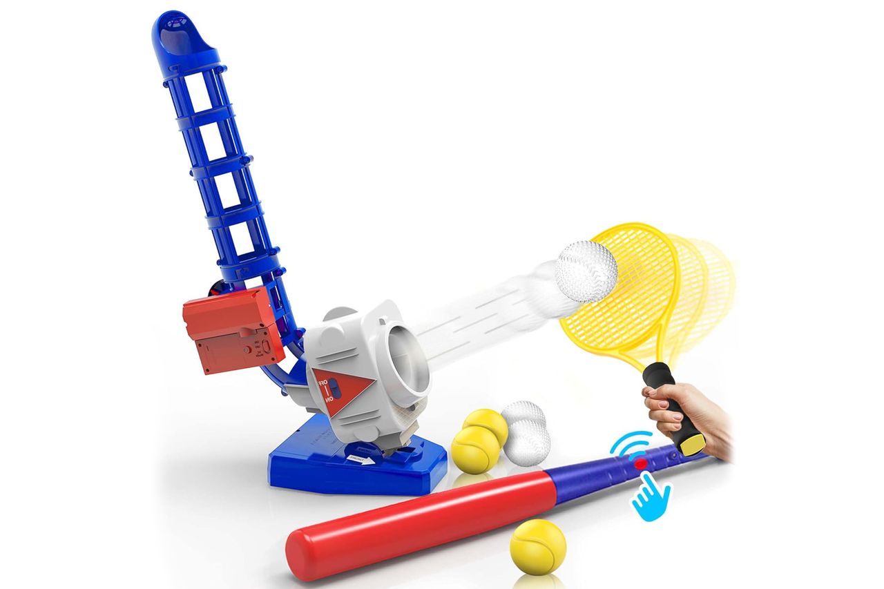 iPlay, iLearn Kids Pitching Machine Toys Credit: Amazon