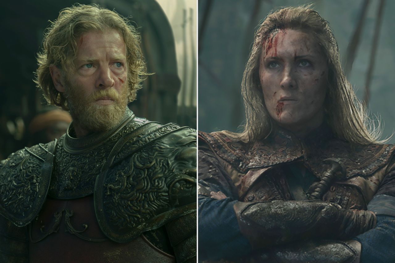 House of the Dragons - Ewan Mitchell and Abigail Thorn. Jefferson Hall as Jason Lannister and Abigail Thorn as Sharako Lohar in 'House of the Dragon' season 3Credit: Ollie Upton/HBO