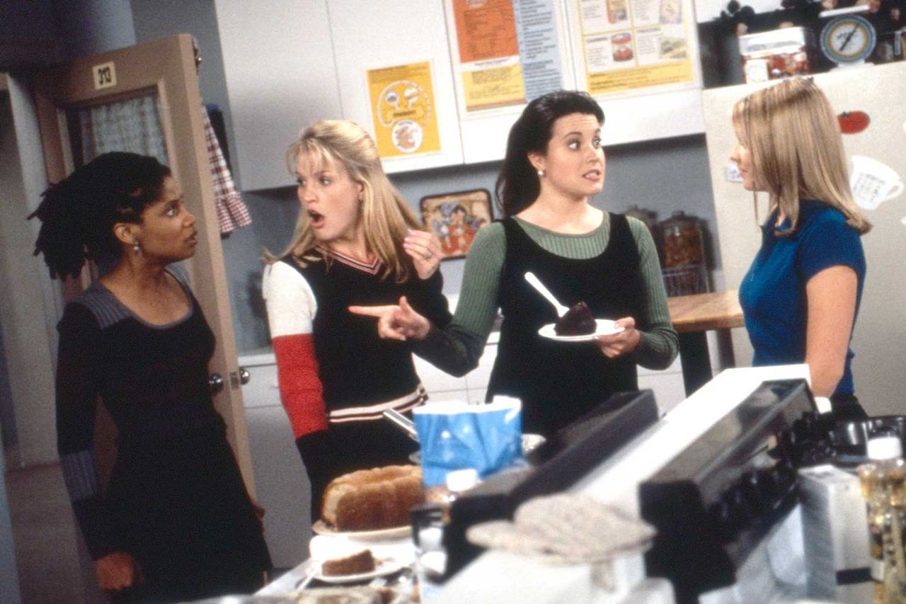The cast of 'Sabrina the Teenage Witch,' from left: Melissa Murray-Mutch, Bridget Flanery, Jenna Leigh Green, Melissa Joan HartCredit: Everett