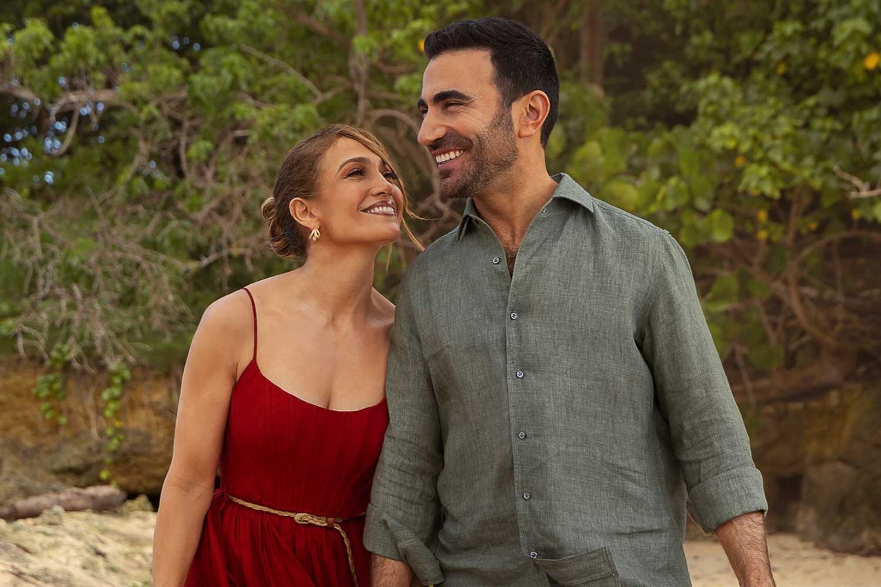 Office Romance. (L-R) Jennifer Lopez as Jackie Cruz and Brett Goldstein as Daniel Blanchflower in Office Romance Jennifer Lopez and Brett Goldstein in 'Office Romance' on NetflixCredit: Ana Carballosa/Netflix
