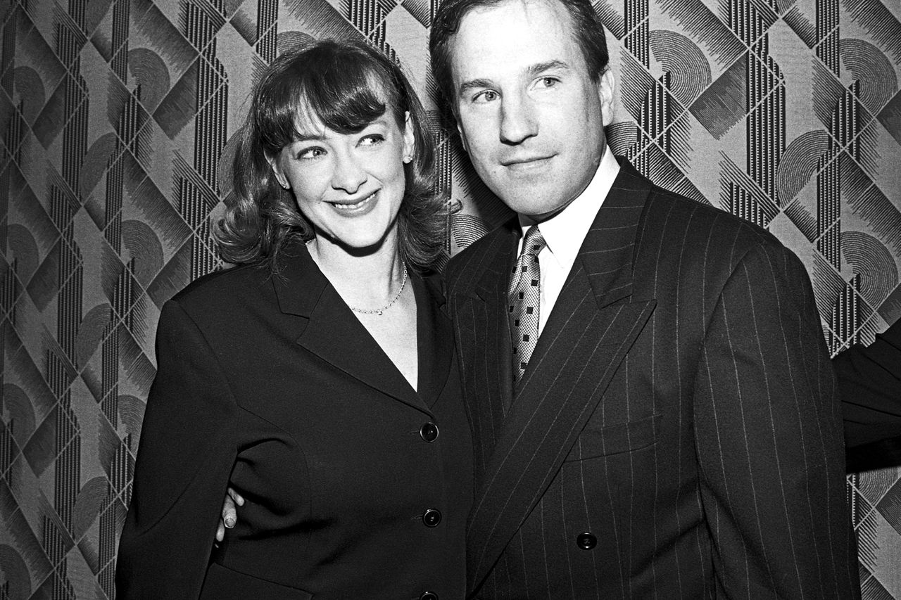 Joan Cusack and Richard Burke at the 63rd New York Film Critics Circle Awards in January 1998 in New York City.Credit: Catherine McGann/Getty