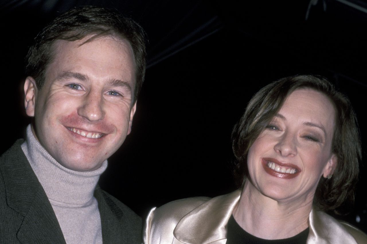 Joan Cusack and Richard Burke attend the premiere of 