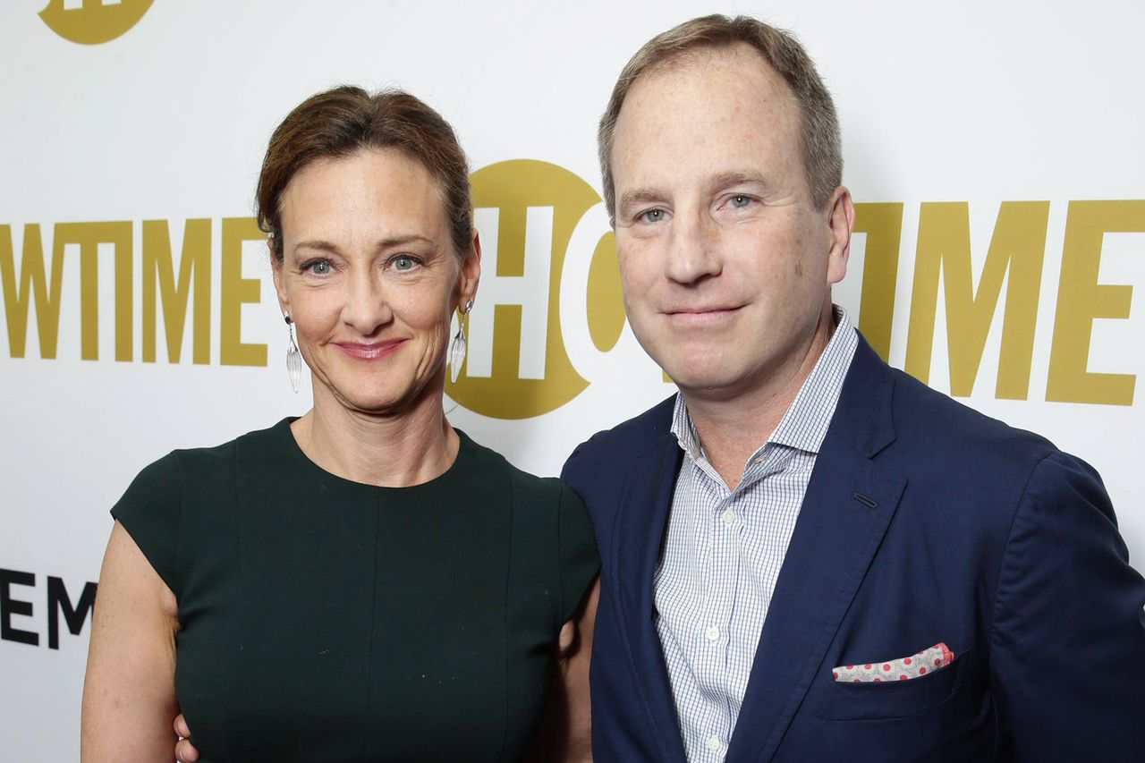 Joan Cusack and Richard Burke at Showtime's Emmy Eve on September 19, 2015 in Los Angeles, California.Credit: Eric Charbonneau/Getty