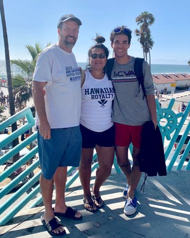 Jordan Lucas (R) with his parentsCredit: Courtesy of Jordan Lucas