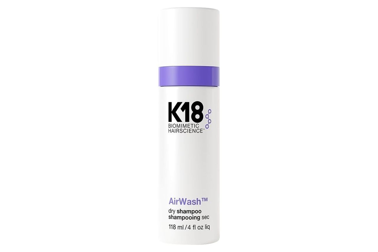 K18 AirWash™ Dry Shampoo, Non-Aerosol, Balances Scalp & Controls Excess Oil Production Credit: Amazon