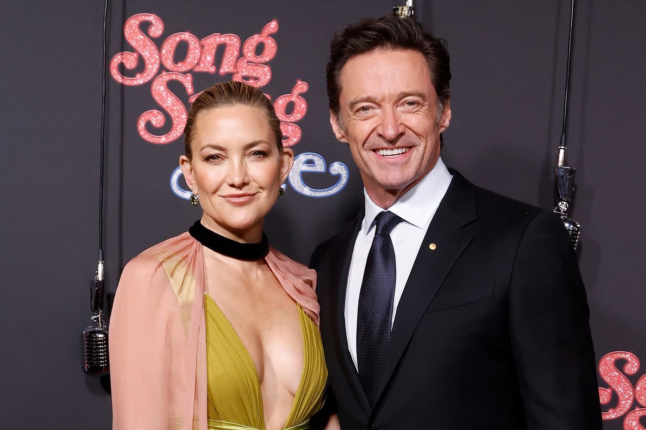 Kate Hudson and Hugh Jackman on December 11, 2025 in New York CityCredit: Taylor Hill/FilmMagic