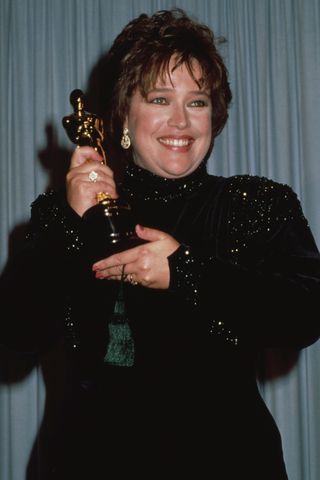 Kathy Bates wins Best Actress for 'Misery' in March 1991Credit: Vinnie Zuffante/Getty
