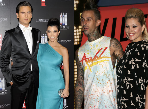 Then-couple Scott Disick and Kourtney Kardashian lived in Calabasas, where Travis moved after his split from wife Shanna Moakler. Photo credit: MEGA.