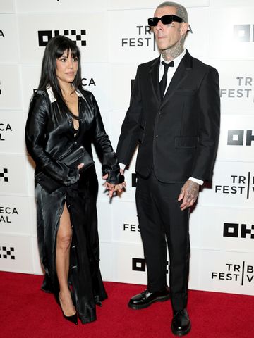 Kourtney Kardashian Barker and Travis Barker attend the 'Travis Barker: Louder Than Fear' Premiere during the Tribeca Festival in New York City on June 13, 2026Credit: Arturo Holmes/Getty