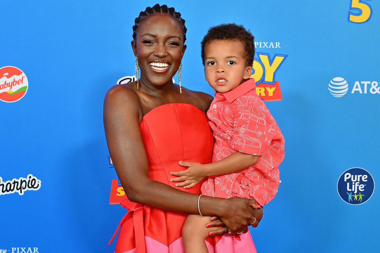 Krys Marshall and her sonCredit: Rob Latour/Shutterstock