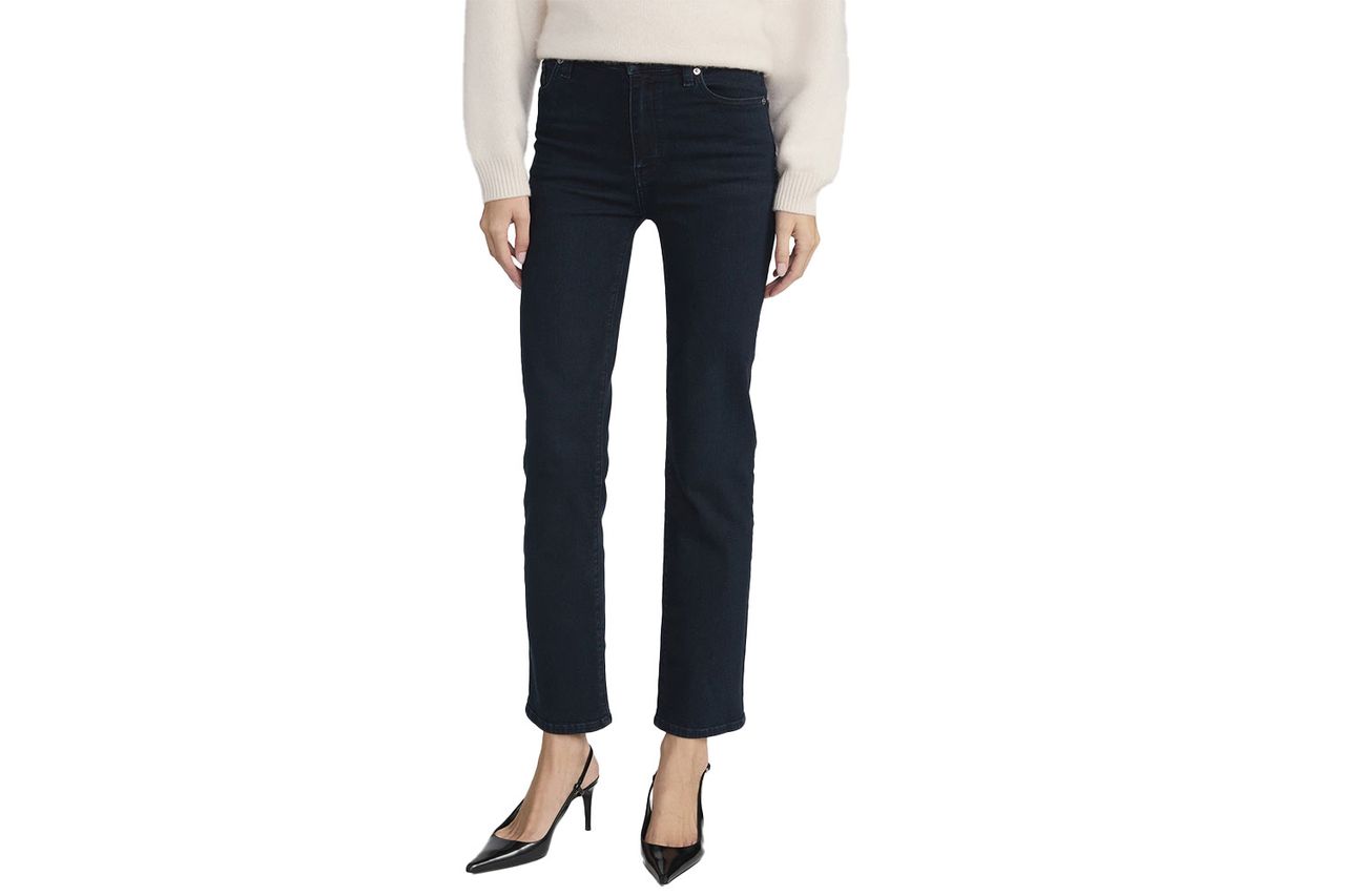 Le Sleek High Waist Ankle Straight Leg Jeans Credit: Nordstrom