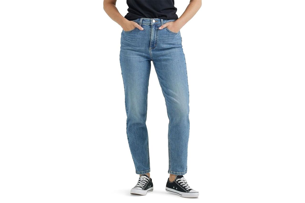 lee womens legendary high rise mom jean Credit: Amazon