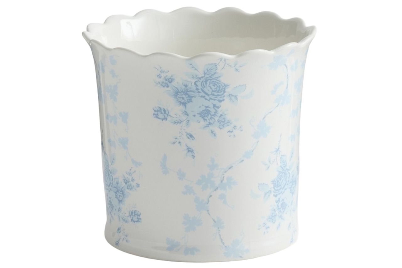 LoveShackFancy Rose Ceramic Cachepot Credit: Pottery Barn