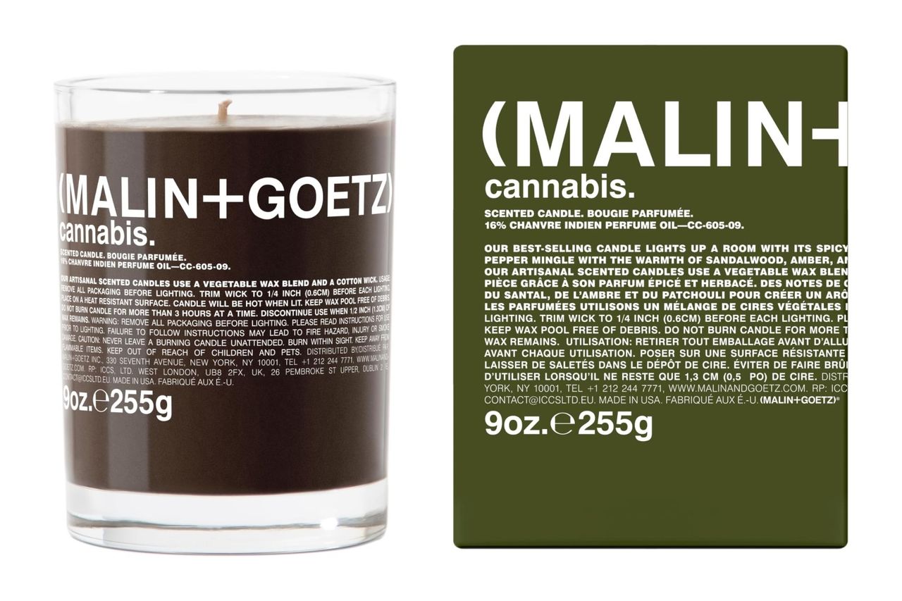 MALIN+GOETZ 9oz Scented Candle | Hand-Poured Soy Wax with Unique Fragrance Credit: Amazon