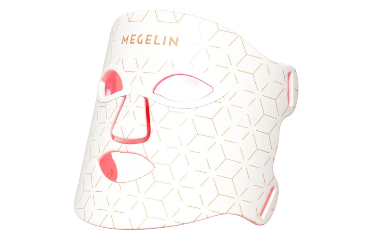 MEGELIN 7 Colors Led Light Therapy Facial Mask, Face Light Therapy Mask for Face, Reduce Wrinkles Smooth Skin, Infrared Light Skin Rejuvenation(White) Credit: Amazon