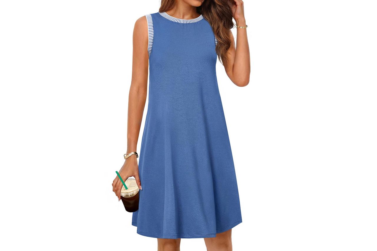 MEROKEETY Sleeveless Sun Dress Credit: Amazon