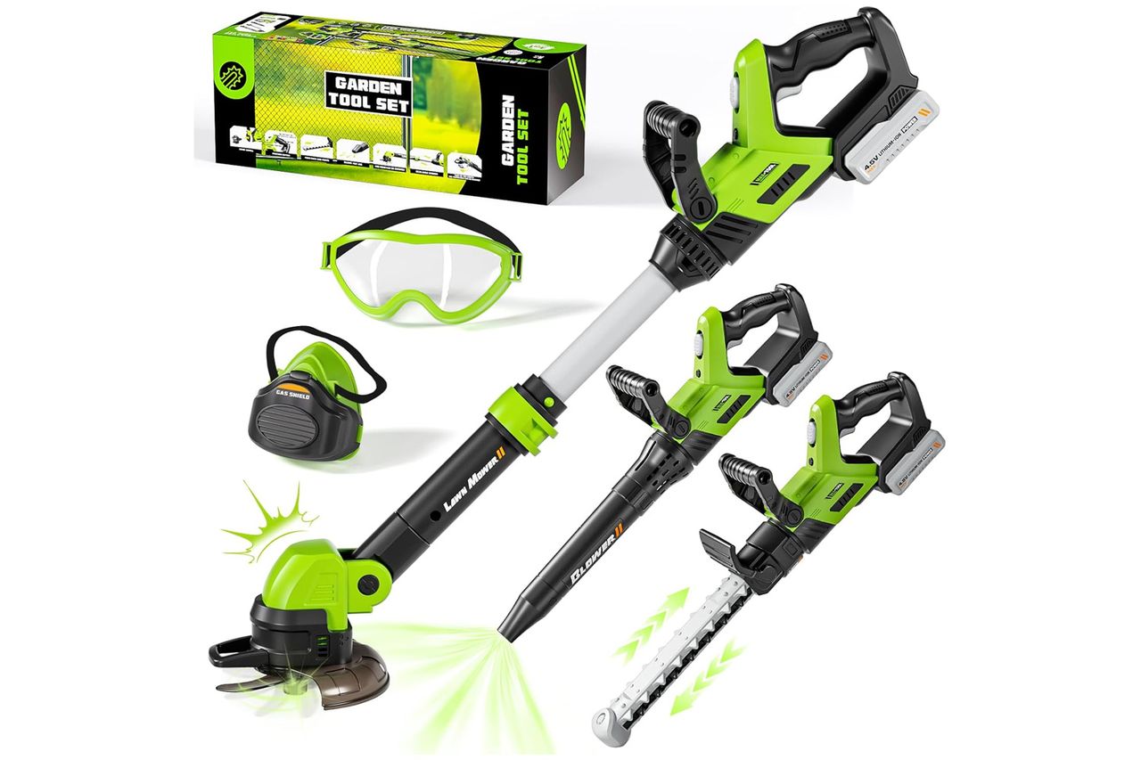 muzrees Kids Tool Set, 3-IN-1 Toddler Power Garden Tools Credit: Amazon
