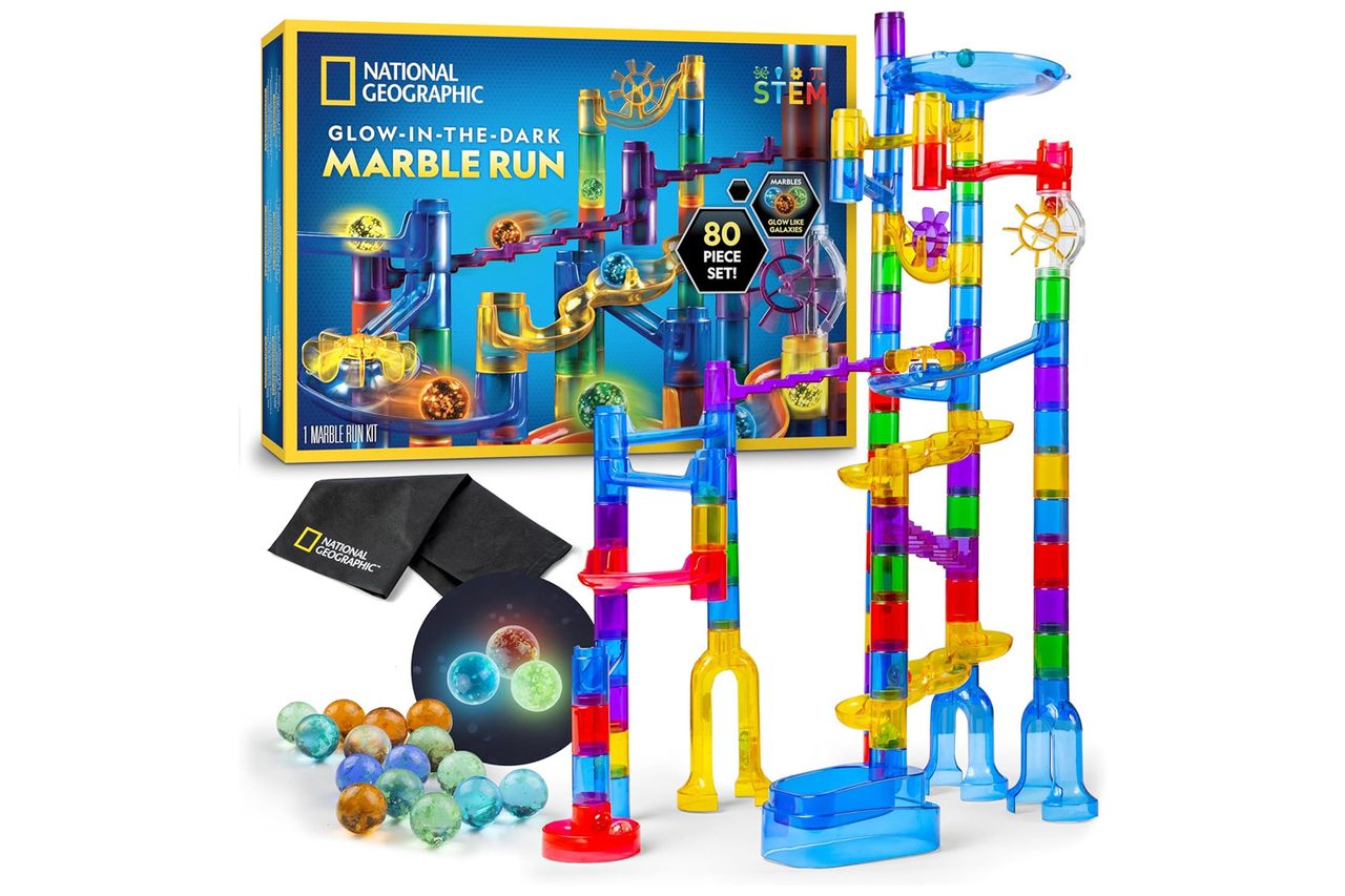 NATIONAL GEOGRAPHIC Glowing Marble Run Credit: Amazon
