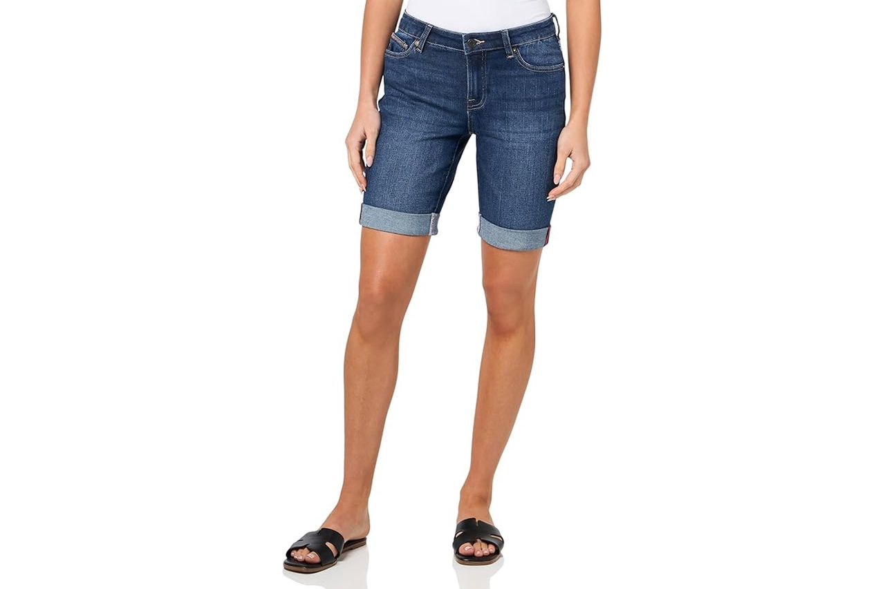 Nautica Women's Surf Cuffed Jean Denim Shorts Credit: Amazon