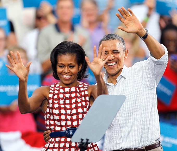 Michelle & Barack Obama in 2012