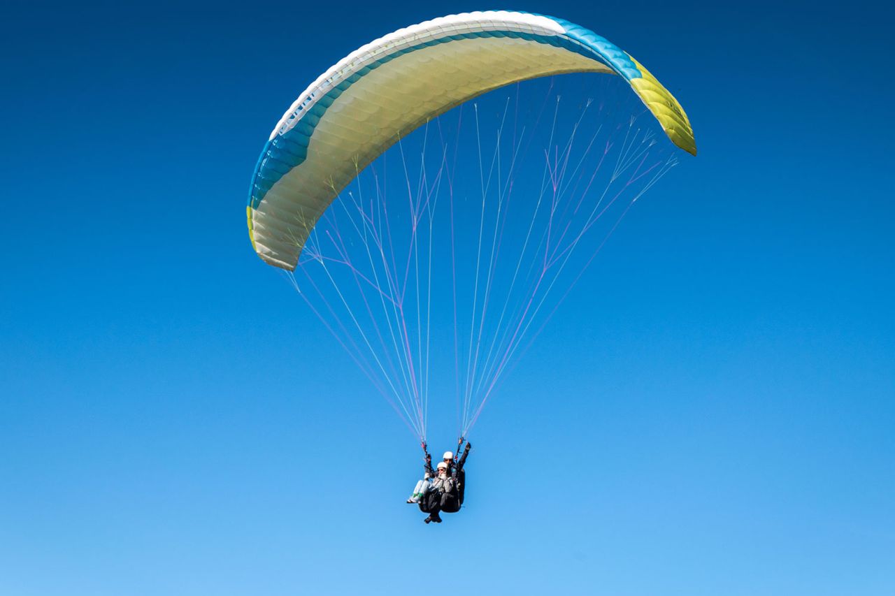 Paraglider and instructor (stock image)Credit: Getty