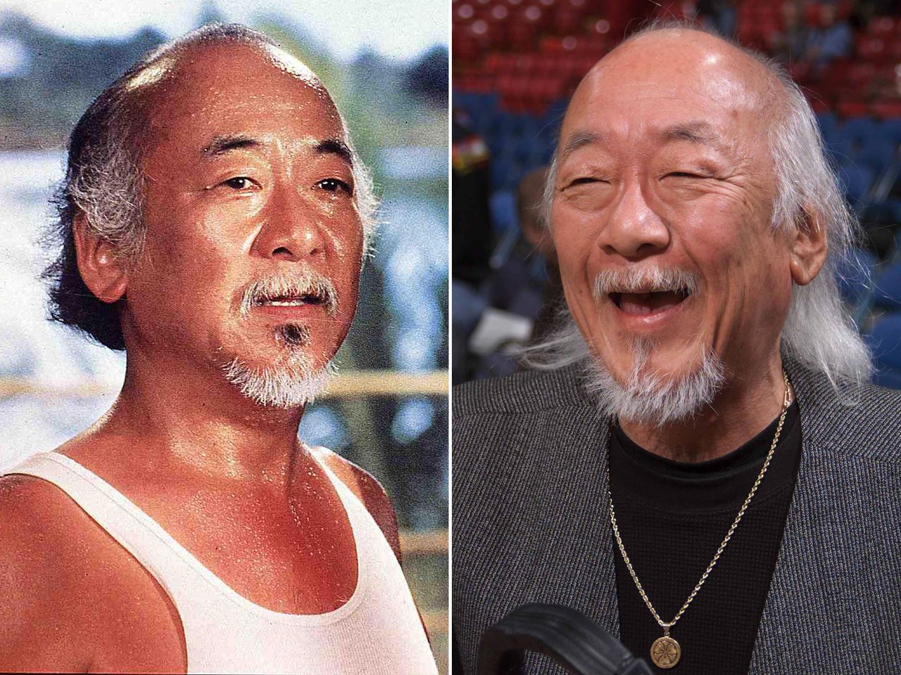 Noriyuki Pat Morita in The Karate Kid From left: Noriyuki