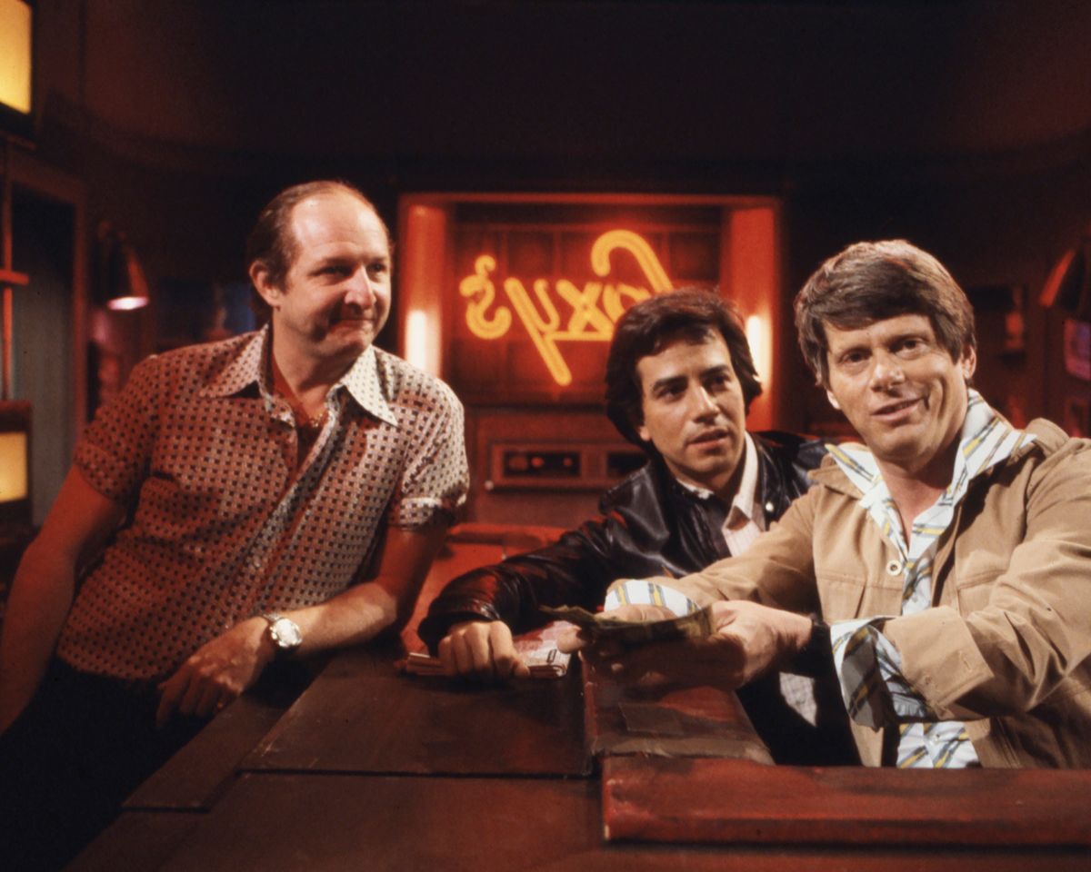 paul avery (left) Paul Avery with Vasili Bogazianos and Robert Morse on 'All My Children'Credit: Disney General Entertainment Content via Getty