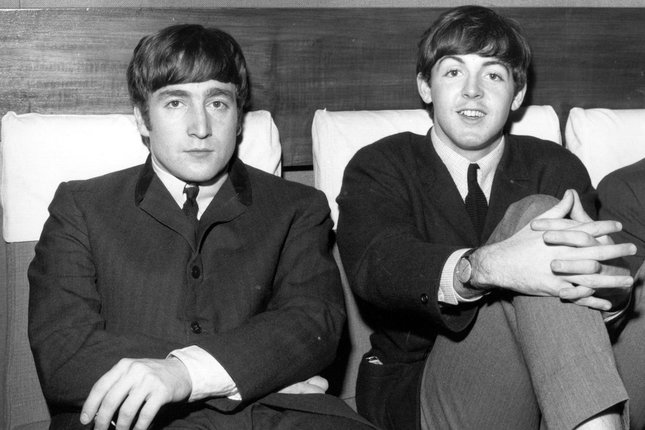 John Lennon and Paul McCartney in November 1963Credit: Fox Photos/Getty
