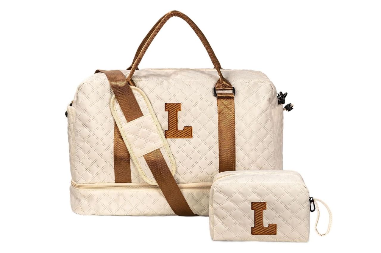 Personalized Gifts Initial Duffle Bag With Shoe Compartment Credit: Amazon