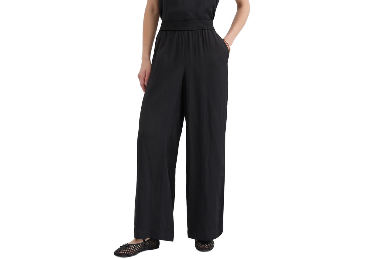 Petite Pull On Wide Leg Pants Credit: Loft