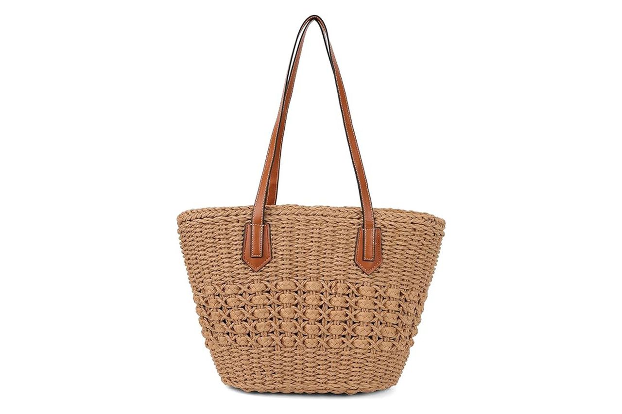 Pocadri Women's Straw Shoulder Bag Large Rattan Woven Credit: Amazon