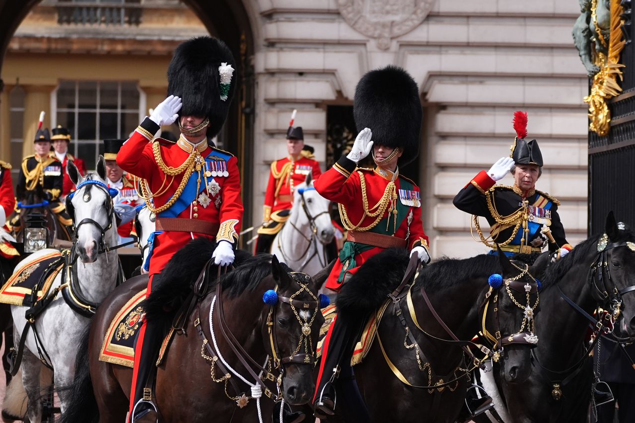 Prince William, Prince Edward and Princess Anne at Trooping the Colour on June 13, 2026Credit: Aaron Chown/PA Images via Getty