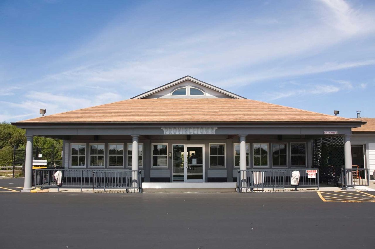 Airport Terminal at Race Point Beach Provincetown, Cape Cod, Massachusetts Provincetown Municipal Airport in Provincetown, Mass.Credit: Alamy