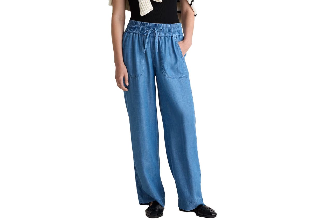 Pull-On Tencel Chambray Pants Credit: Quince