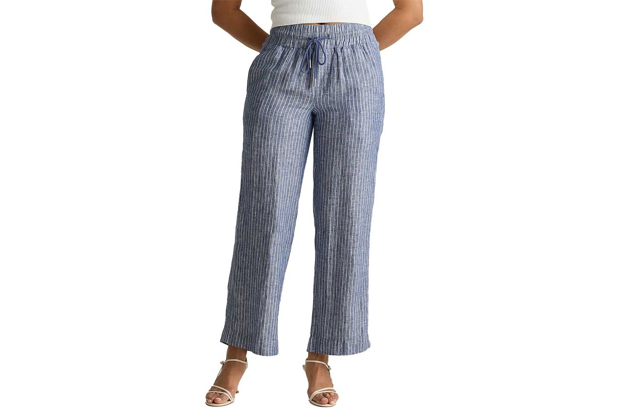 quince 100 european linen wide leg pant Credit: Quince